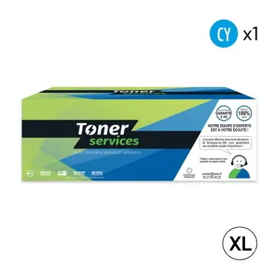 XT6515C - Toner cyan équivalent Xerox 106R03490 marque Toner Services