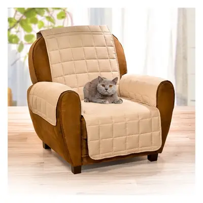 Protège fauteuil matelassé beige / Protège canapé matelassé 2 ou 3 places beige