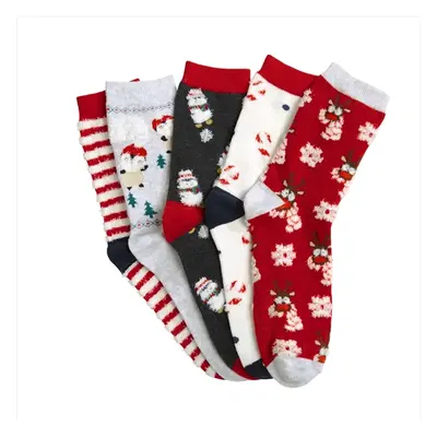 Lot de 5 paires de chaussettes Noël