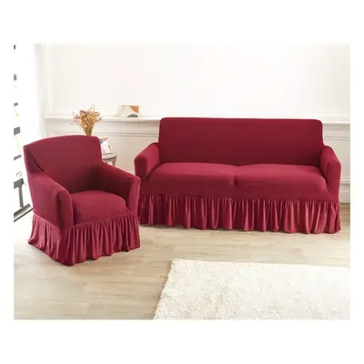 Housse élastiquée Romance Beige ou Bordeaux