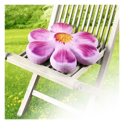 Coussin réhausseur de chaise fleur violet