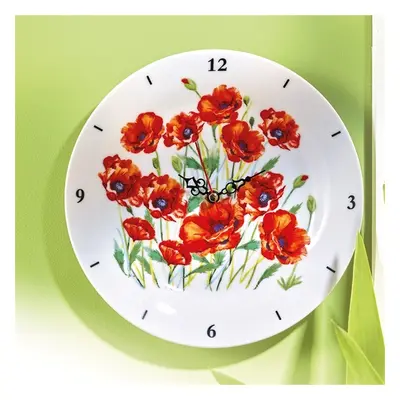 Horloge coquelicots