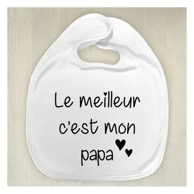 Bavoir personnalisé pour le meilleur papa