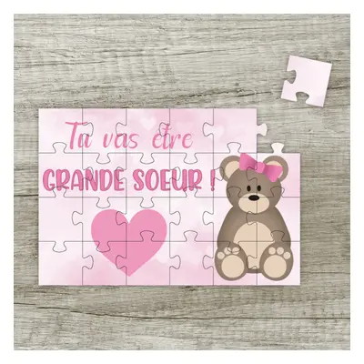 Puzzle annonce grossesse - Tu vas être grande soeur