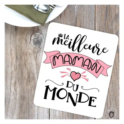 Dessous de plat personnalisé meilleure maman du monde