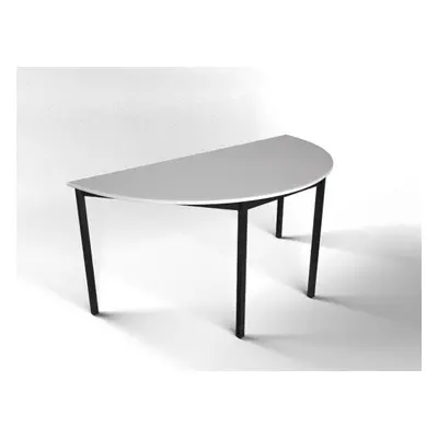 Table collectivité demi-ronde contemporaine modulaire