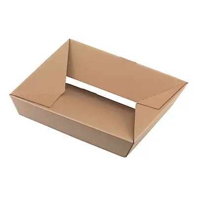 Demi-caisse carton à fond automatique plat - 400 x 300 x 200 mm