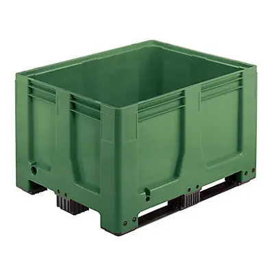 Caisse-palette plastique couleur 1200 x 1000 x 760 mm 600 L - VERT