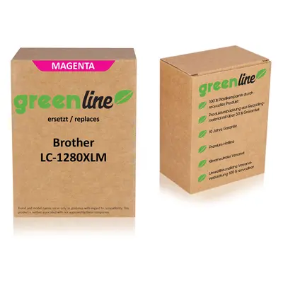 Greenline remplace Brother LC-1280 XL M Cartouche d&#039;encre, magenta