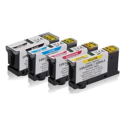 Multipack compatible avec Lexmark 14N1921E / 100XL XXL contient 4x Cartouche d&#039;encre