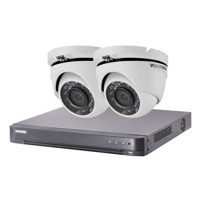 HIK-2DOM-THD-002 - Kit vidéo surveillance Turbo HD 2 caméras dôme