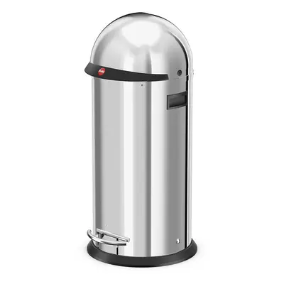 Poubelle de cuisine grand volume à pédale 36L Hailo KickVisier XL Coloris - Inox