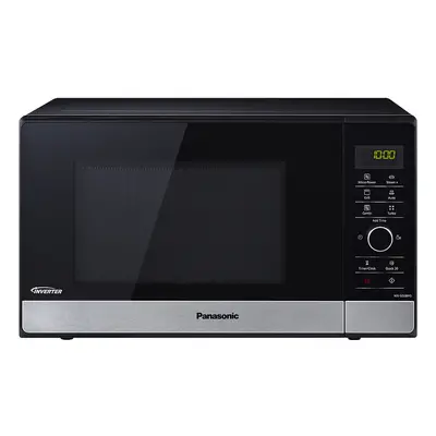 NN-GD38HSSUG - Micro-ondes avec grill, four à micro-ondes Inverter, 23 litres, argent-noir