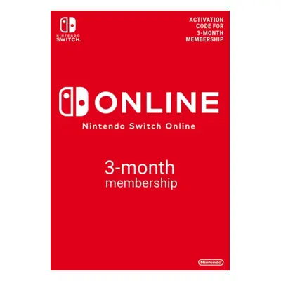 Nintendo Switch Online 3 mois d'abonnement (90 jours) Switch (EU)