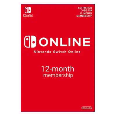 Nintendo Switch Online Abonnement de 12 mois (365 jours) Switch (Europe & UK)