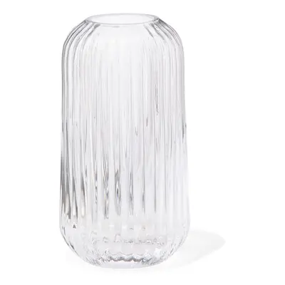 HEMA Vase Pour Bâtonnets Parfumés XS Verre Strié (transparent)