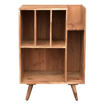 Meuble de rangement vinyles en bois massif L65 cm VIRGILE