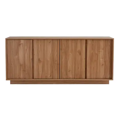 Buffet scandinave finition bois chêne 4 portes L180 cm COMO