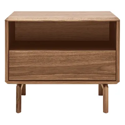 Table de chevet bois foncé noyer L60 cm SUVA