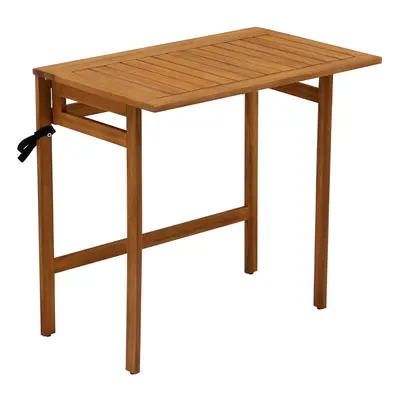 Table de balcon pliante en bois massif L80 cm CARMEN