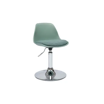 Chaise de bureau design enfant vert de gris STEEVY