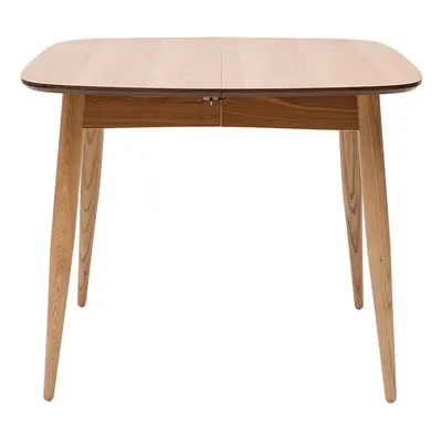 Table à manger extensible carrée en bois clair L90-130 cm NORDECO