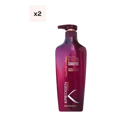 Shampoings nourrissants - Kératine - Cheveux secs & abîmés - 2 x 800 ml