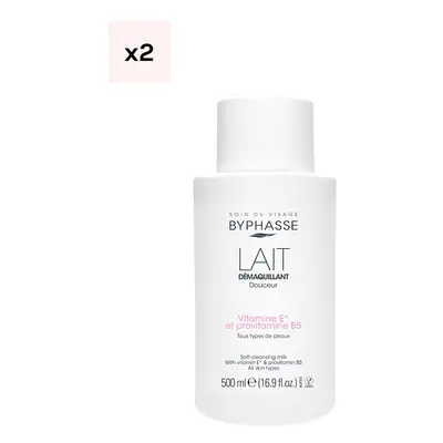 Laits démaquillants douceur - Vitamine E & provitamine B5 - Visage & yeux - 2 x 500 ml