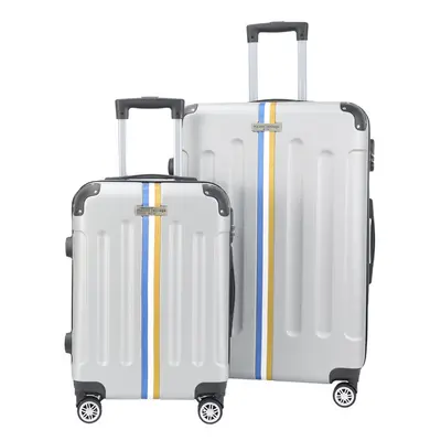 Valise semaine et valise grand volume Rivoli (M/L) - Argenté