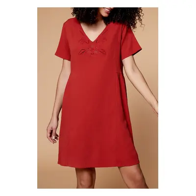 Robe droite  Rouge - One Step - IKKS