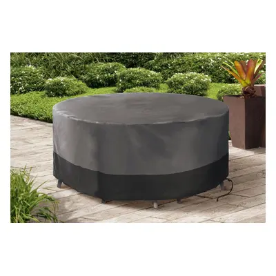 Housse de protection pour table ronde  -  Gris et noir