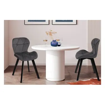 2 chaises Daisy Gris et noir