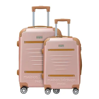 Valise semaine et valise grand volume (M/L) Trocadero - Doré rose