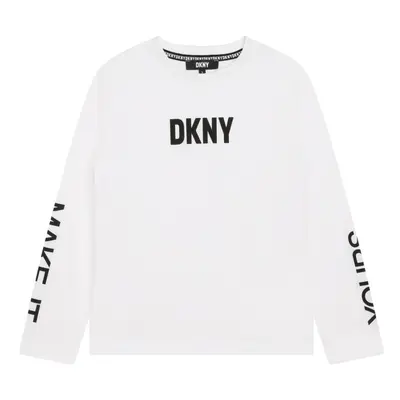 T-shirt en coton biologique - Blanc - DKNY