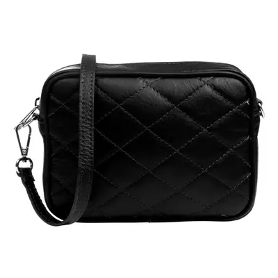 Sac banane en cuir Serafina - Noir