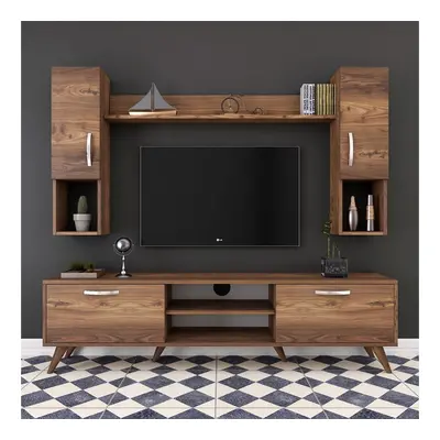 Ensemble meuble TV 2 portes M27 - Imitation bois