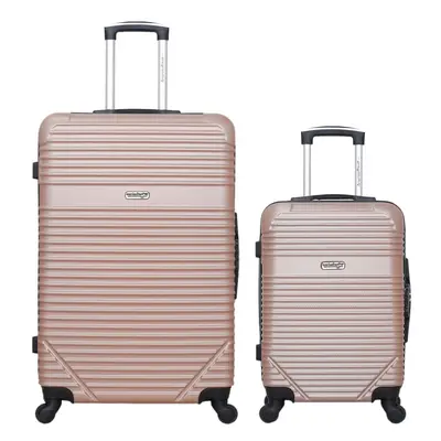 Valise cabine et valise grand volume Memphis (S/L) - Doré rose