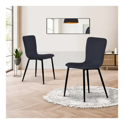 2 chaises Manon - Gris foncé