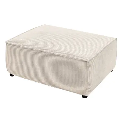 Pouf pour canapé modulable Nihad Crème