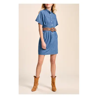 Robe chemise  Bleu - One Step - IKKS