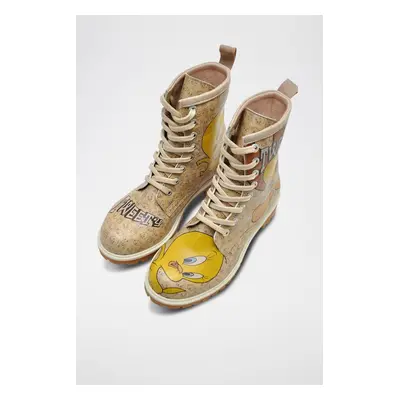 Bottines Tweety Moods Beige et jaune