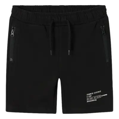 Short en coton biologique - Noir - Name It Kids