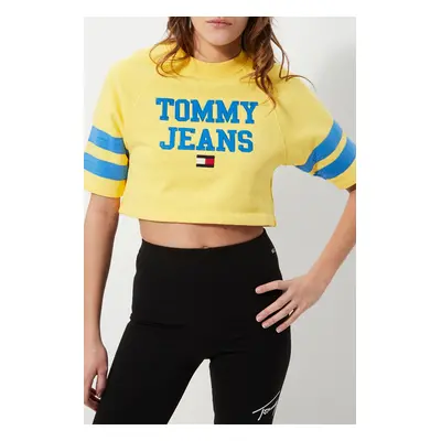 Crop top en coton biologique Jaune