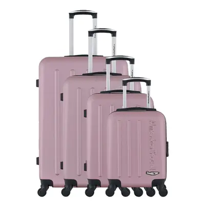 Set de 4 valises Bronx-M (XS/S/M/L) Doré rose