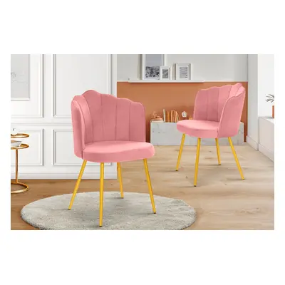 2 chaises Arielle -  Rose