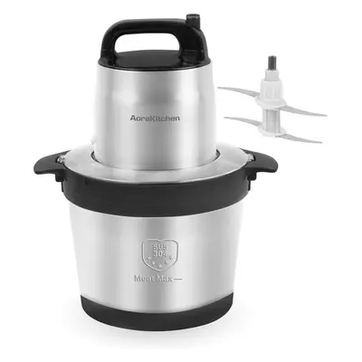 AoraKitchen Chopper - 5 litres - 2 vitesses - hachoir - 2000W - électrique - 4 couteaux en acier