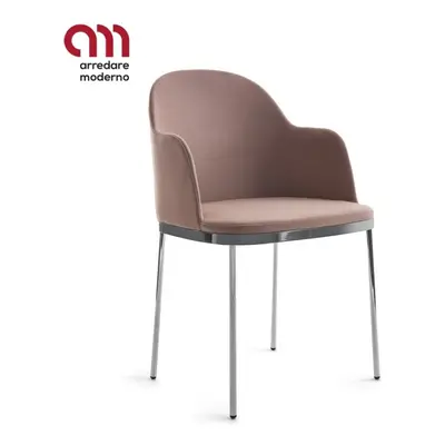 Chaise Precious Moroso avec accoudoirs