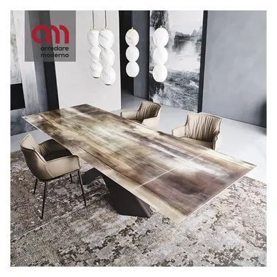 Table Tyron Crystalart Drive Cattelan Italia