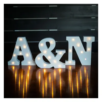 Lettres en bois Lumineuses U, Cadeau romantique, Cadeau mariage, Cadeau, Idée cadeau