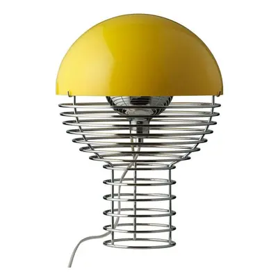 Verpan - Wire Lampe de Table Ø30 Chrome/Yellow